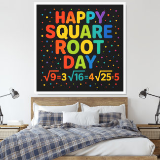 Happy Square Root Day Leinwanddruck