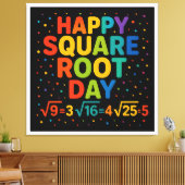 Happy Square Root Day Leinwanddruck (Insitu (Wohnzimmer))