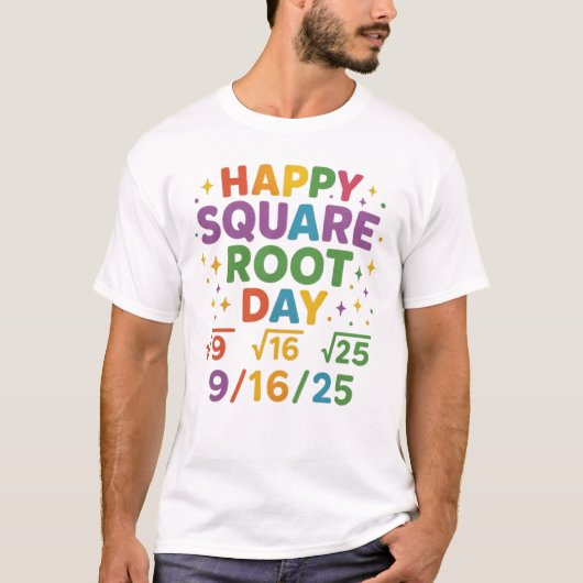 Happy Square Root Day Number Happy Square Root Day T-Shirt (Vorderseite)
