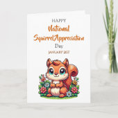 Happy Squirrel Appreciation Day | January 21st Karte (Vorderseite)