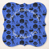 Happy St Andrew Day Haggis Bagpipe Nessie Bracket Untersetzer (Vorderseite)