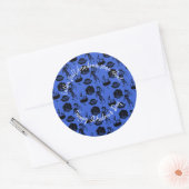 Happy St Andrew Day Haggis Bagpipe Nessie Runder Aufkleber (Umschlag)