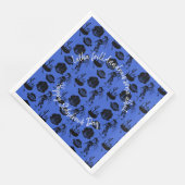 Happy St Andrew Day Haggis Bagpipe Nessie Serviette (Ecke)