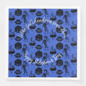 Happy St Andrew Day Haggis Bagpipe Nessie Serviette (Vorderseite)