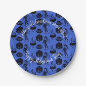 Happy St Andrew Day Haggis Bagpipe Nessie Small 7" Pappteller (Vorderseite)