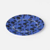 Happy St Andrew Day Haggis Bagpipe Nessie Small 7" Pappteller (Schrägansicht)