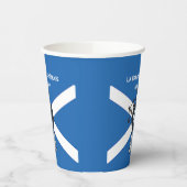 Happy St Andrews Day Flag Bagpiper Pappbecher (Links)