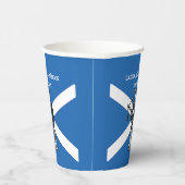 Happy St Andrews Day Flag Bagpiper Pappbecher (Rechts)