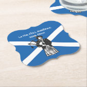 Happy St Andrews Day Flag Bagpiper Untersetzer (angewinkelt)