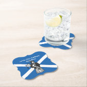 Happy St Andrews Day Flag Bagpiper Untersetzer (Vor Ort)