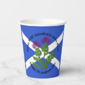 Happy St Andrews Day Flag Thistle Large Pappbecher (Rückseite)