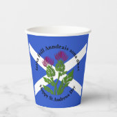 Happy St Andrews Day Flag Thistle Large Pappbecher (Vorderseite)