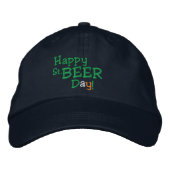 Happy St. Beer Day! Bestickte Baseballkappe (Vorderseite)