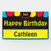 Happy !st Birthday Cathleen Banner (Horizontal)