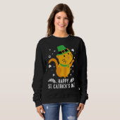 Happy St Catrick's Day Cute Cat St Patricks Day 2 Sweatshirt (Vorne ganz)