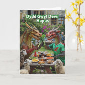 Happy St David's Day Card Karte (Gelbe Blume)