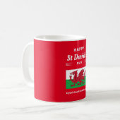 Happy St David's Day Dydd GÆDewi Hapus 2 Kaffeetasse (Vorderseite Links)