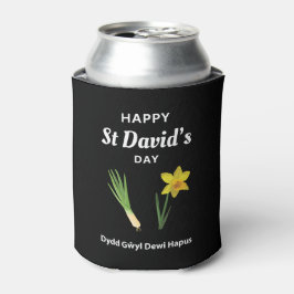 Happy St David's Day Dydd GÆDewi Hapus 4 Dosenkühler