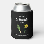 Happy St David's Day Dydd GÆDewi Hapus 4 Dosenkühler (Kanne Rückseite)