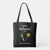 Happy St David's Day Dydd GÆDewi Hapus 4 Tasche (Rückseite)