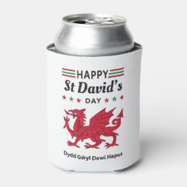 Happy St David's Day Dydd GÆDewi Hapus 5 Dosenkühler