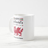 Happy St David's Day Dydd GÆDewi Hapus 5 Kaffeetasse (Vorderseite Links)