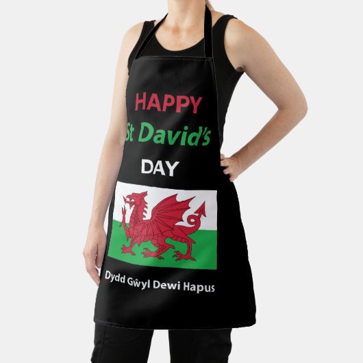 Happy St David's Day Dydd GÆDewi Hapus Schürze (InSitu)