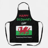 Happy St David's Day Dydd GÆDewi Hapus Schürze (Vorderseite)
