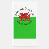 Happy St Davids Day im keltischen Stil Serviette (Vorderseite)