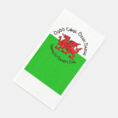 Happy St Davids Day im keltischen Stil Serviette (Ecke)