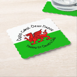 Happy St Davids Day im keltischen Stil Untersetzer