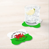 Happy St Davids Day im keltischen Stil Untersetzer (Vor Ort)