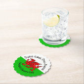 Happy St Davids Day im keltischen Stil Untersetzer (Vor Ort)