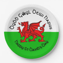 Happy St Davids Day in Celtic Style 9"