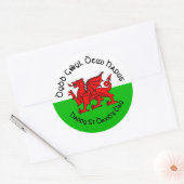 Happy St Davids Day in Celtic Style Sticker (Umschlag)