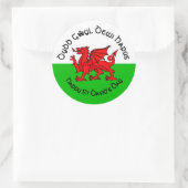 Happy St Davids Day in Celtic Style Sticker (Tasche)