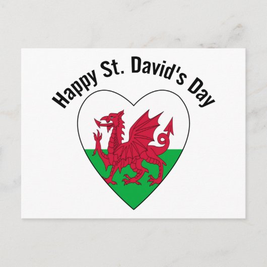 Happy St. David's Day Postkarte (Vorderseite)