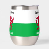 Happy St. David's Day Red Dragon Welsh Flag (Links)