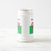 Happy St. David's Day Red Dragon Welsh Flag Bierglas (Mittel)