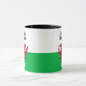 Happy St. David's Day Red Dragon Welsh Flag Tasse (Zentrum)