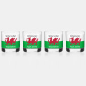 Happy St. David's Day Red Dragon Welsh Flag Whiskyglas (Vorderseite)