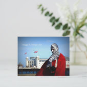 Happy St. George's Day Postkarte (Stehend Vorderseite)