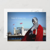 Happy St. George's Day Postkarte (Vorne/Hinten)