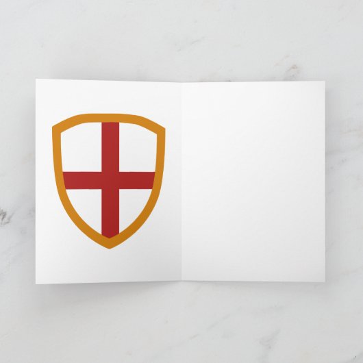 Happy St.George's Day Saint George und der Dragon Karte (Innenseite)