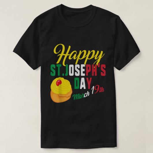 Happy St Josephs Day Jesus katholische religiöse M T-Shirt (Design vorne)