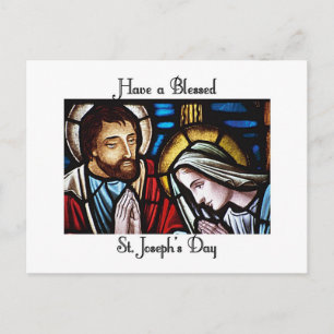 Happy St. Joseph's Day Postkarte