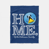 Happy St. Lucian Flag House Warmer Fleecedecke (Vorderseite)