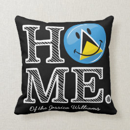 Happy St. Lucian Flag House Warmer Kissen