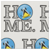 Happy St. Lucian Flag House Warmer Stoff (Nahaufnahme)