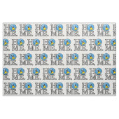 Happy St. Lucian Flag House Warmer Stoff (Fat Quarter (45,7 x 55,9 cm))